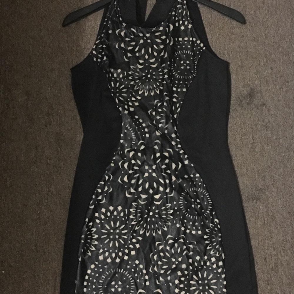 Venus Nude and Black Dress